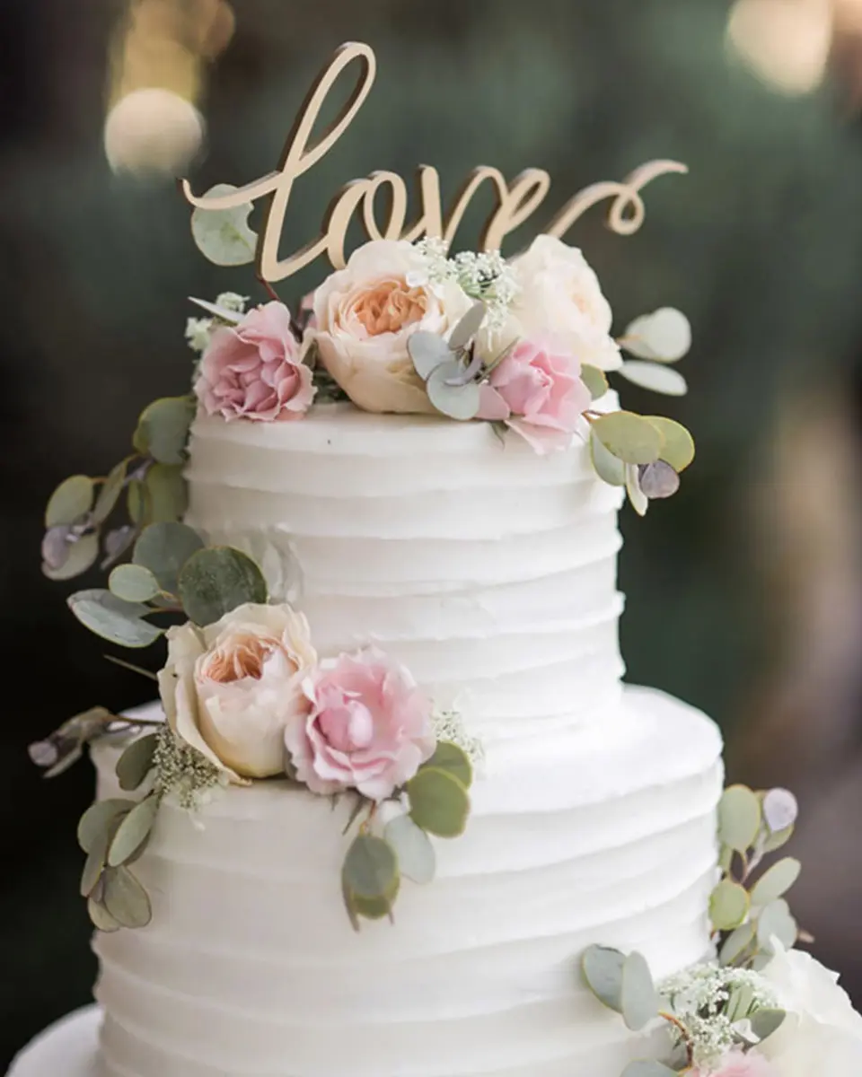 Clock Barn cake topper romantic wedding ideas