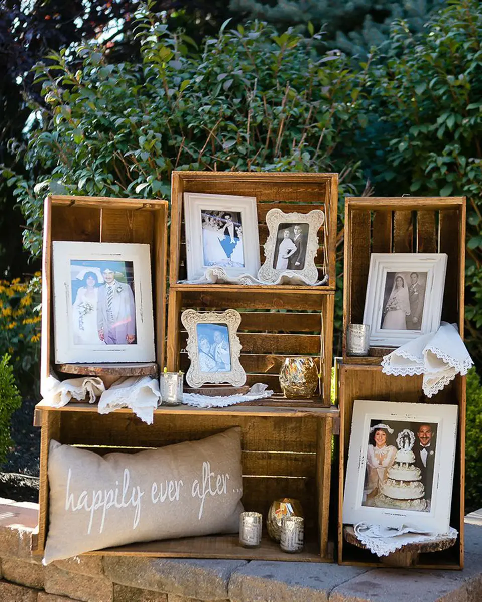 Clock Barn framed photos romantic wedding ideas blog post