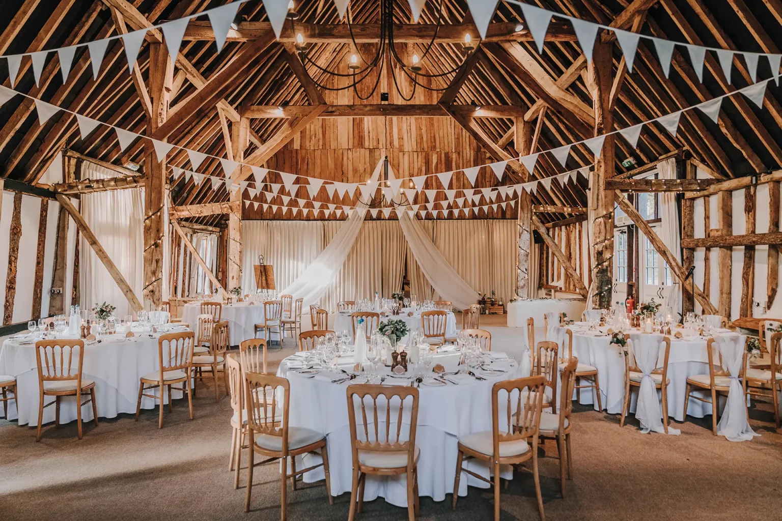 Clock Barn wedding reception main barn