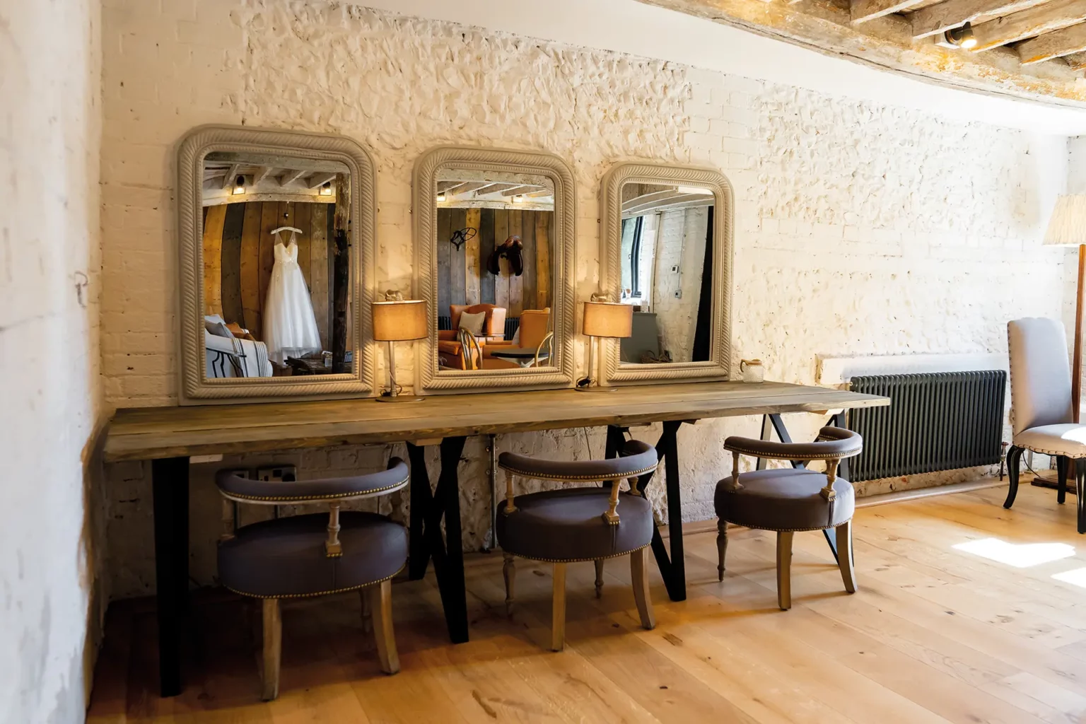 Clock Barn The Stables wedding prep room