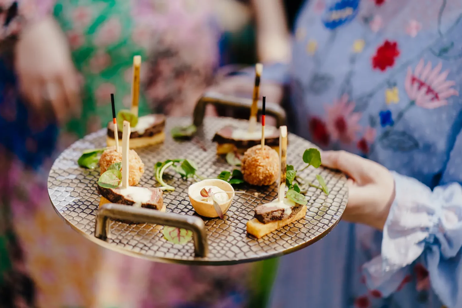 Clock Barn wedding and events canapes