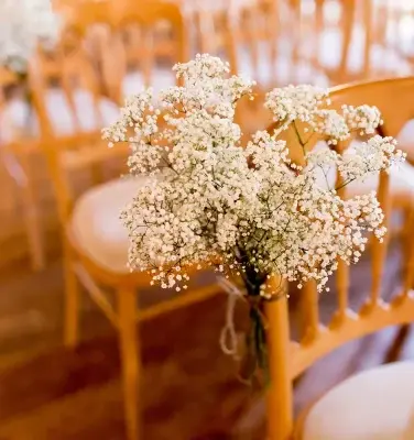 clock barn spring flowers wedding decoration