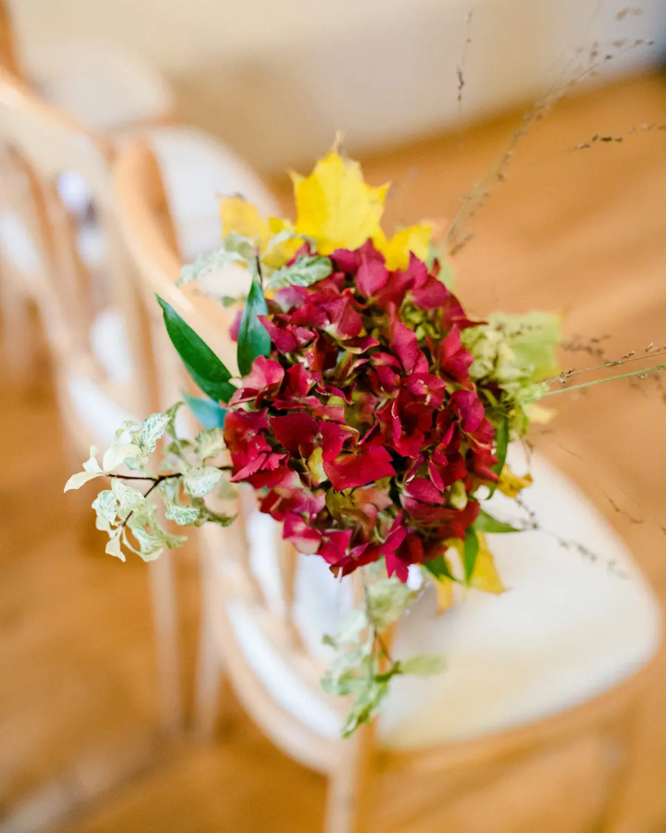 Clock Barn autumnal decorations nature wedding