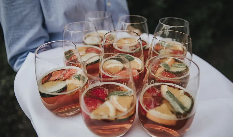 Clock Barn pimms wedding drinks spring wedding ideas