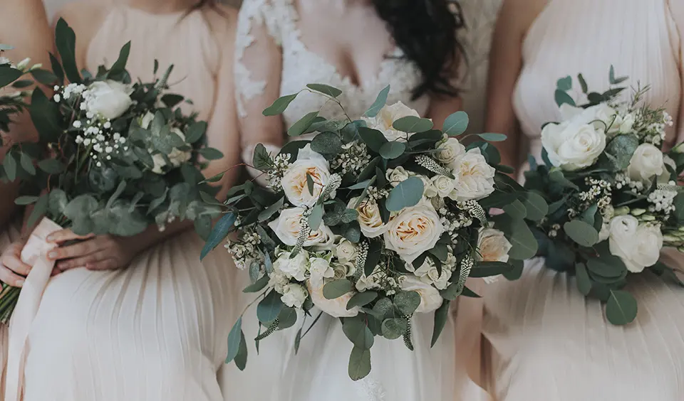 Clock Barn venue wedding bouquets wedding flowers wedding ideas eucalyptus wedding